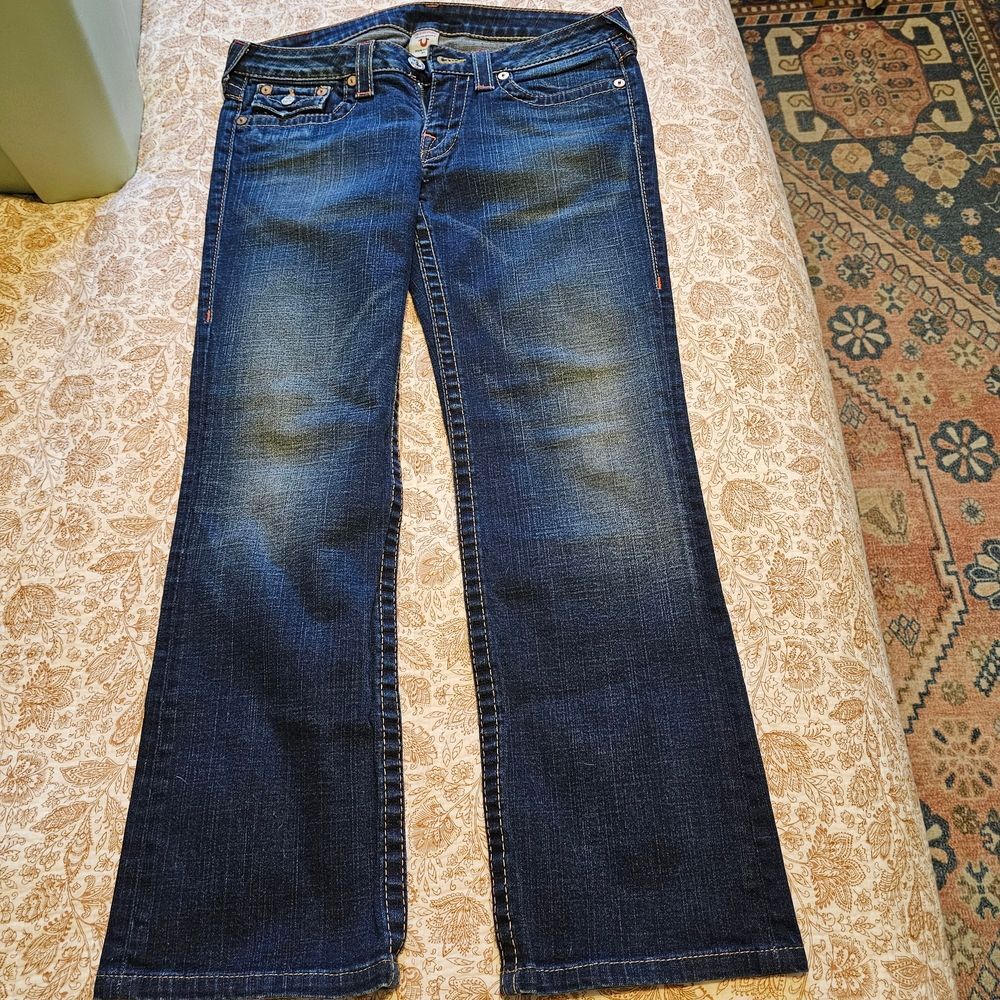 True Religion Billy Low Rise Women's Blue Jeans